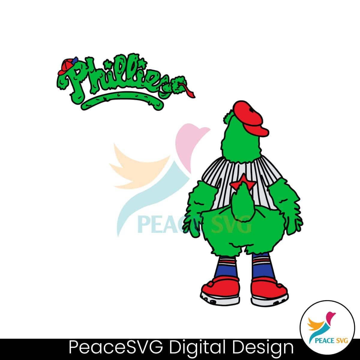 Phillies Phanatic Adorable Baseball SVG » PeaceSVG