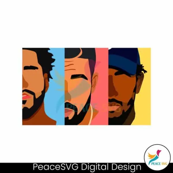 drake-j-cole-kendrick-lamar-rapper-svg