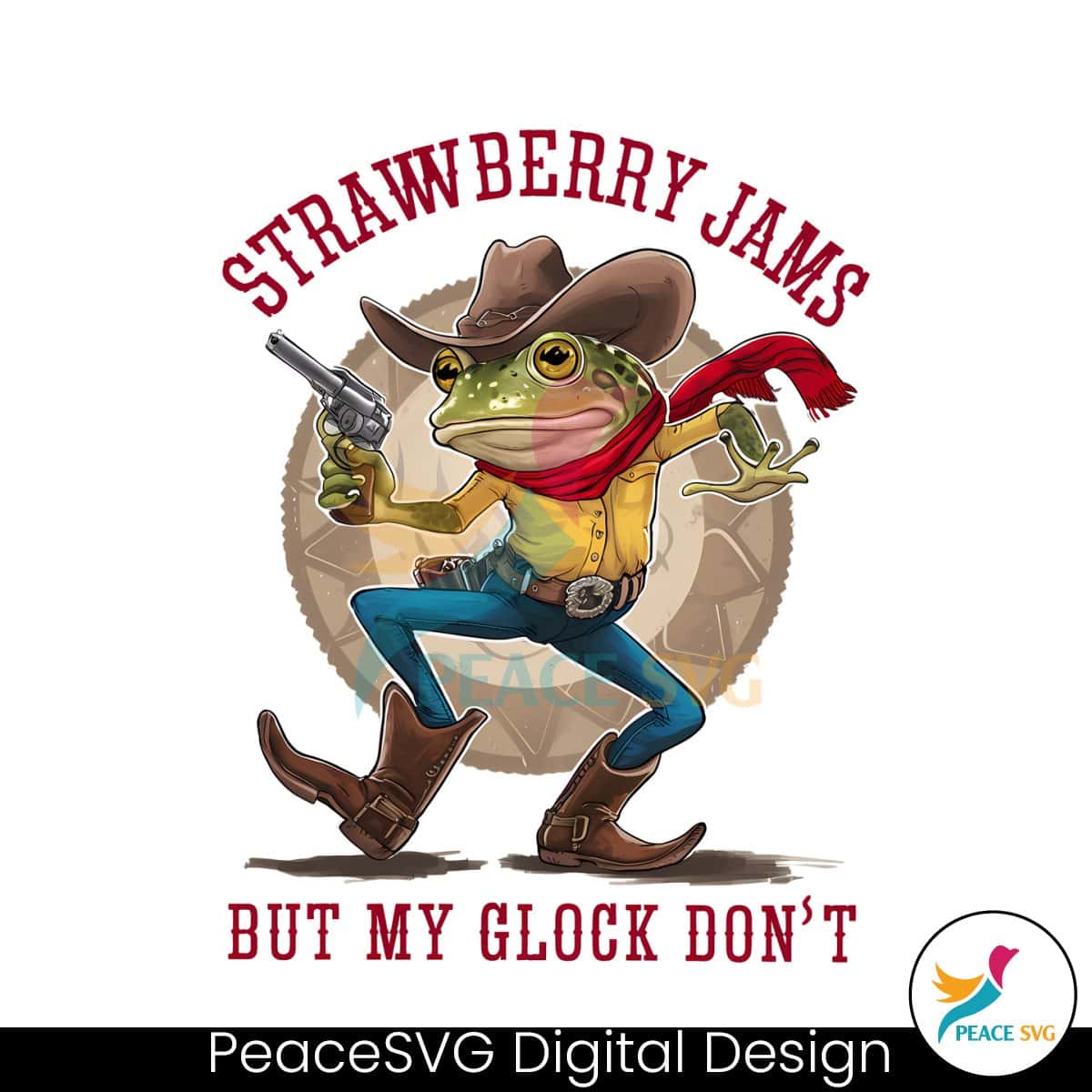 Strawberry Jams But My Glock Dont Sniper Meme PNG » PeaceSVG