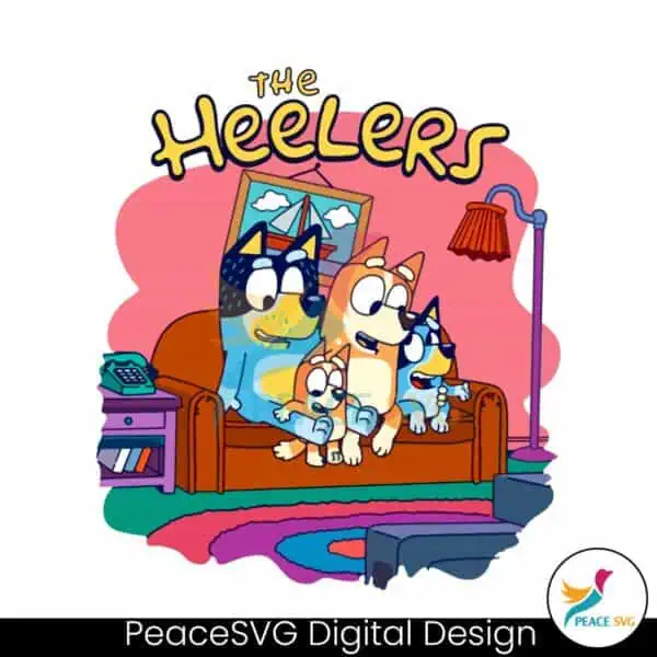 retro-the-heelers-bluey-family-png