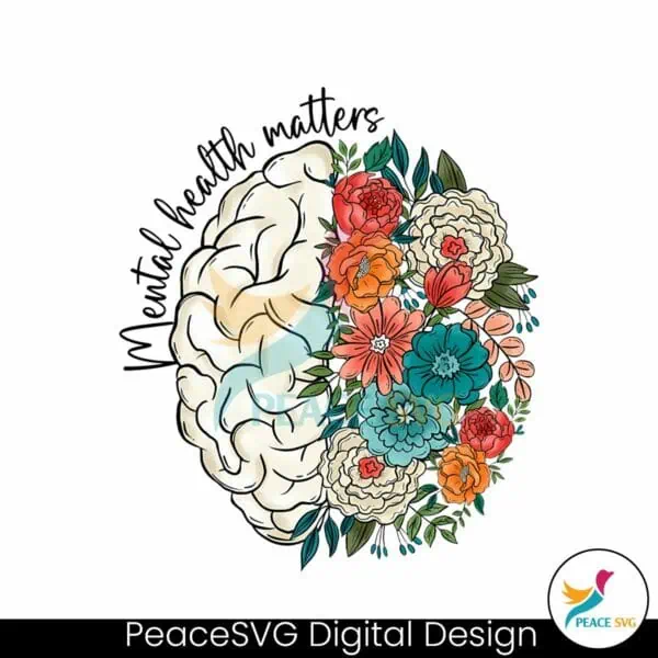 mental-health-matters-floral-brain-png