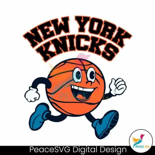 new-york-knicks-basketball-running-svg