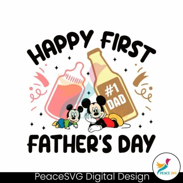 happy-first-fathers-day-mickey-and-baby-svg