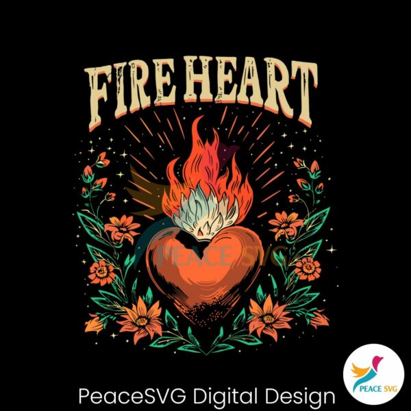 fire-heart-a-court-of-thorns-and-roses-svg
