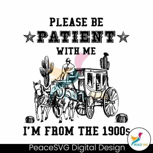 please-be-patient-with-me-horse-wagon-svg