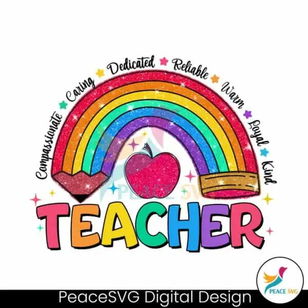 glitter-teacher-rainbow-pencil-png