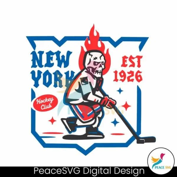 new-york-rangers-skull-hockey-club-svg