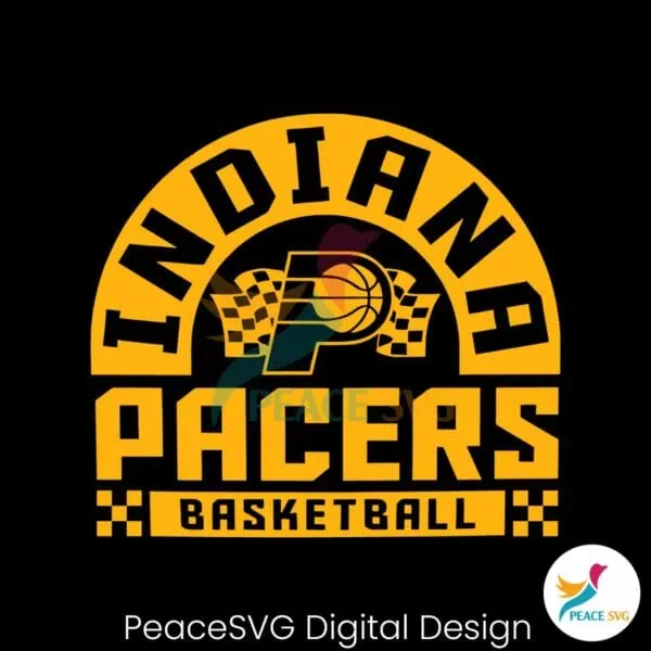 checkered-indiana-pacers-basketball-svg