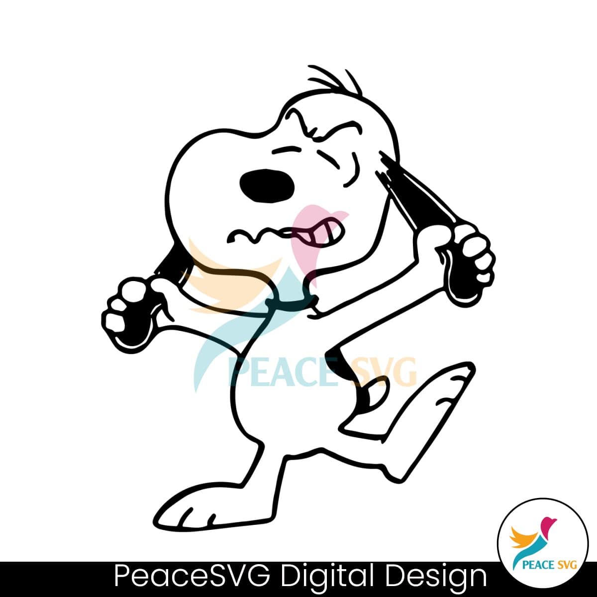 Funny Snoopy Peanuts Cartoon Character Svg » Peacesvg