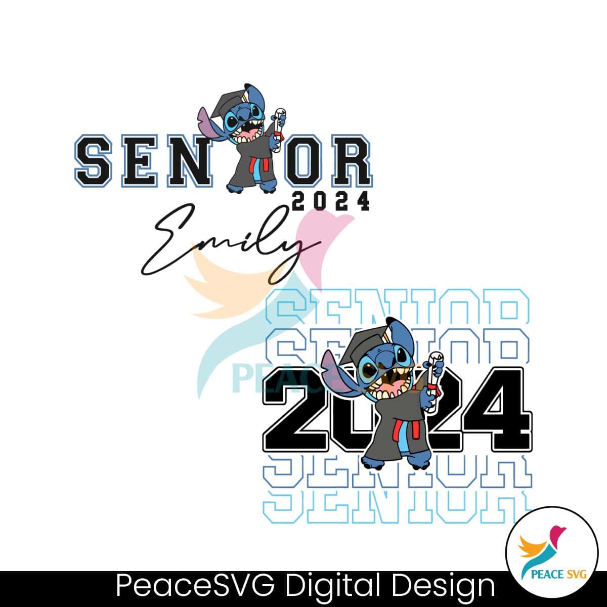 Custom Stitch Graduation Senior 2024 SVG Instant Download » PeaceSVG