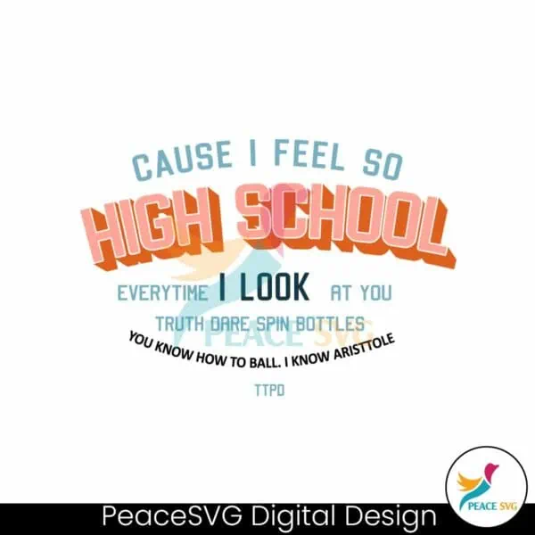 cause-i-feel-so-high-school-ttpd-album-svg