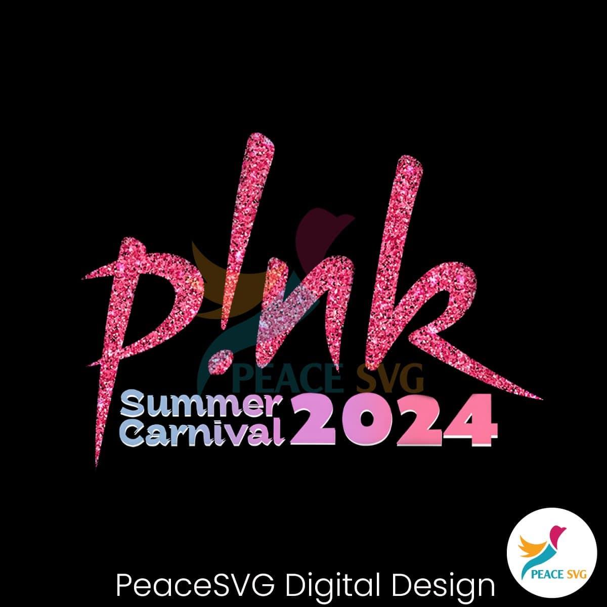 Glitter Pink Summer Carnival 2024 PNG » PeaceSVG