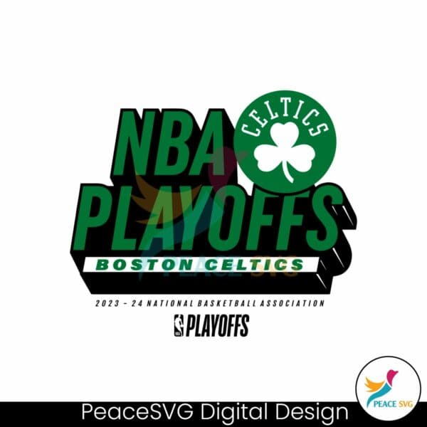 2024-nba-playoffs-boston-celtics-basketball-svg