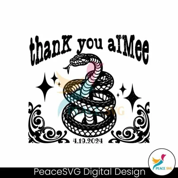 thank-you-aimee-tortured-poets-snake-svg