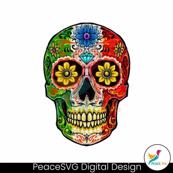 floral-skull-cinco-de-mayo-png