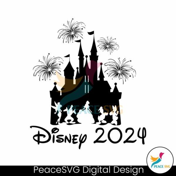 family-trip-disney-2024-castle-png