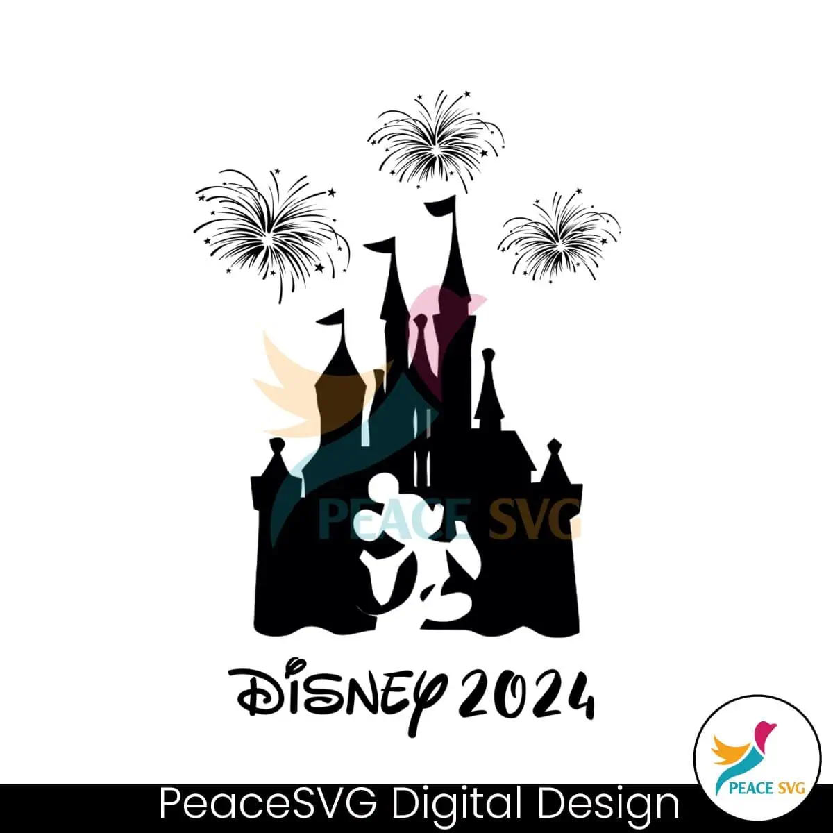 Disney 2024 Mickey Mouse And Magic Kingdom PNG Clipart » PeaceSVG