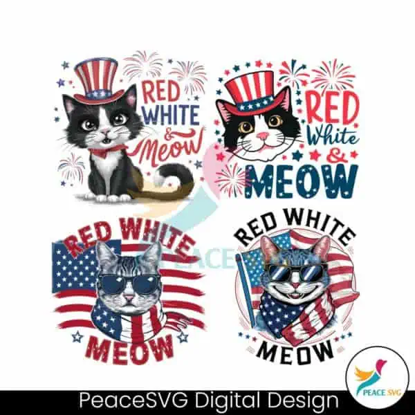 red-white-and-meow-svg-png-bundle