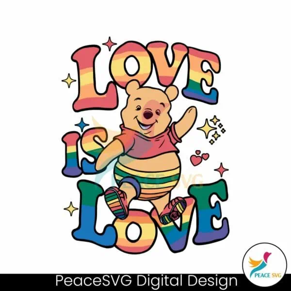 winnie-the-pooh-love-is-love-pride-month-svg