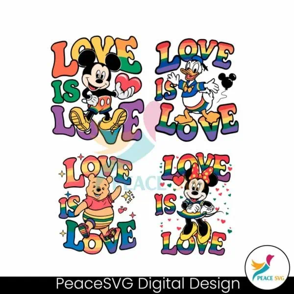 disney-characters-love-is-love-svg-bundle