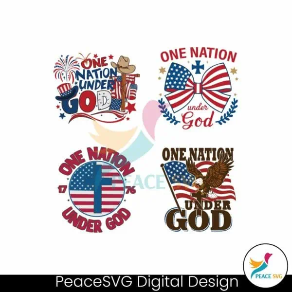 one-nation-under-god-4th-of-july-svg-bundle