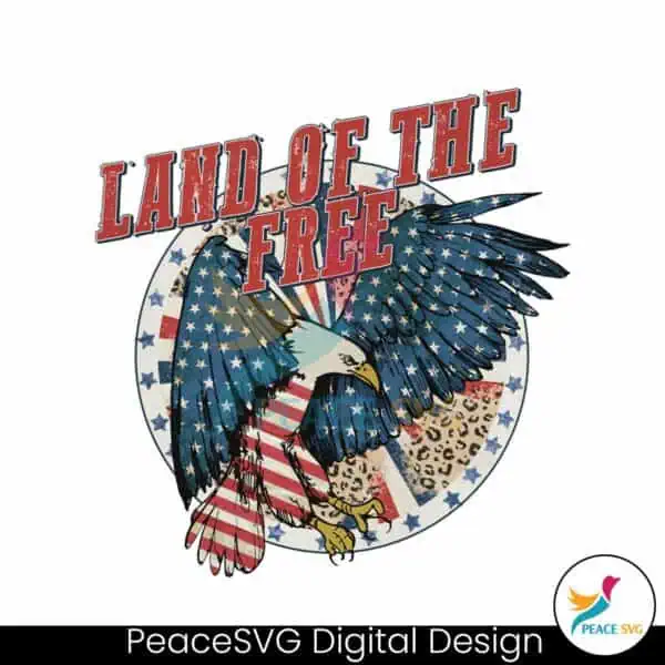 america-land-of-the-free-eagle-4th-of-july-png