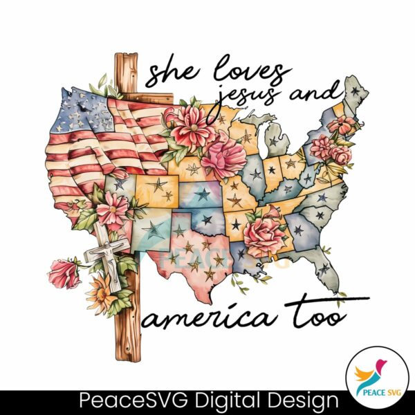 she-loves-jesus-and-america-too-floral-map-png