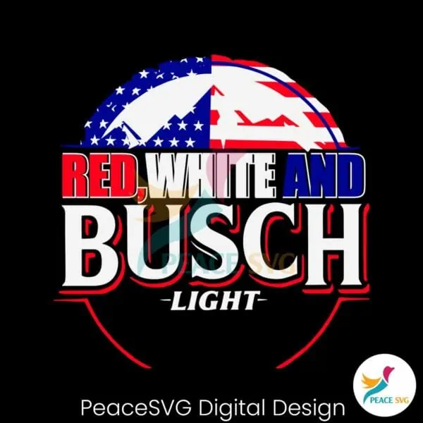 red-white-and-busch-light-american-flag-svg