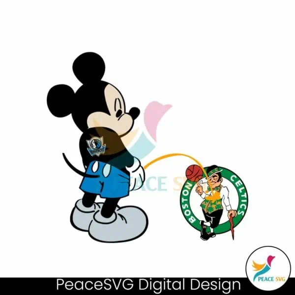 funny-mickey-dallas-mavericks-piss-on-boston-celtics-svg