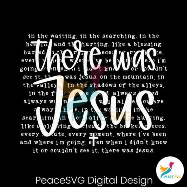 there-was-jesus-religious-bible-verse-svg