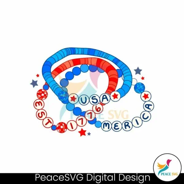 merica-friendship-bracelet-usa-est-1776-svg