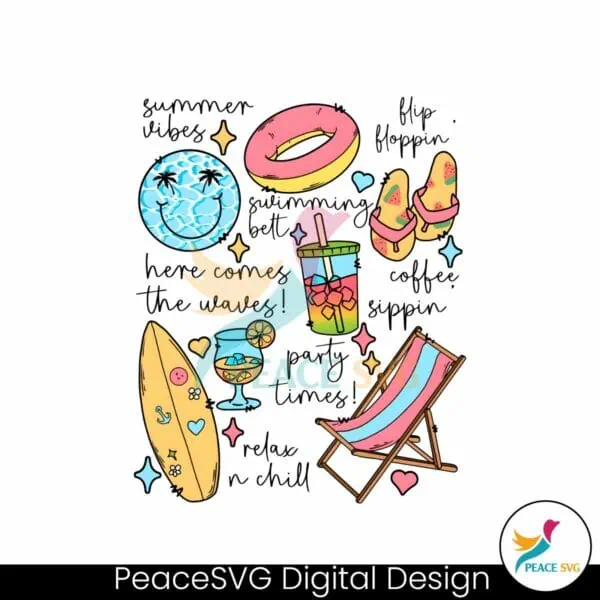 summer-vibes-flip-floppin-doodles-png