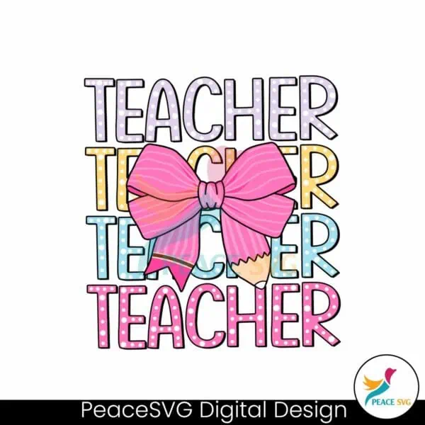 teacher-pink-coquette-pencil-bow-svg