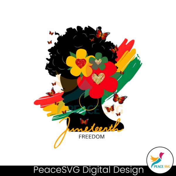 juneteenth-freedom-afro-woman-png