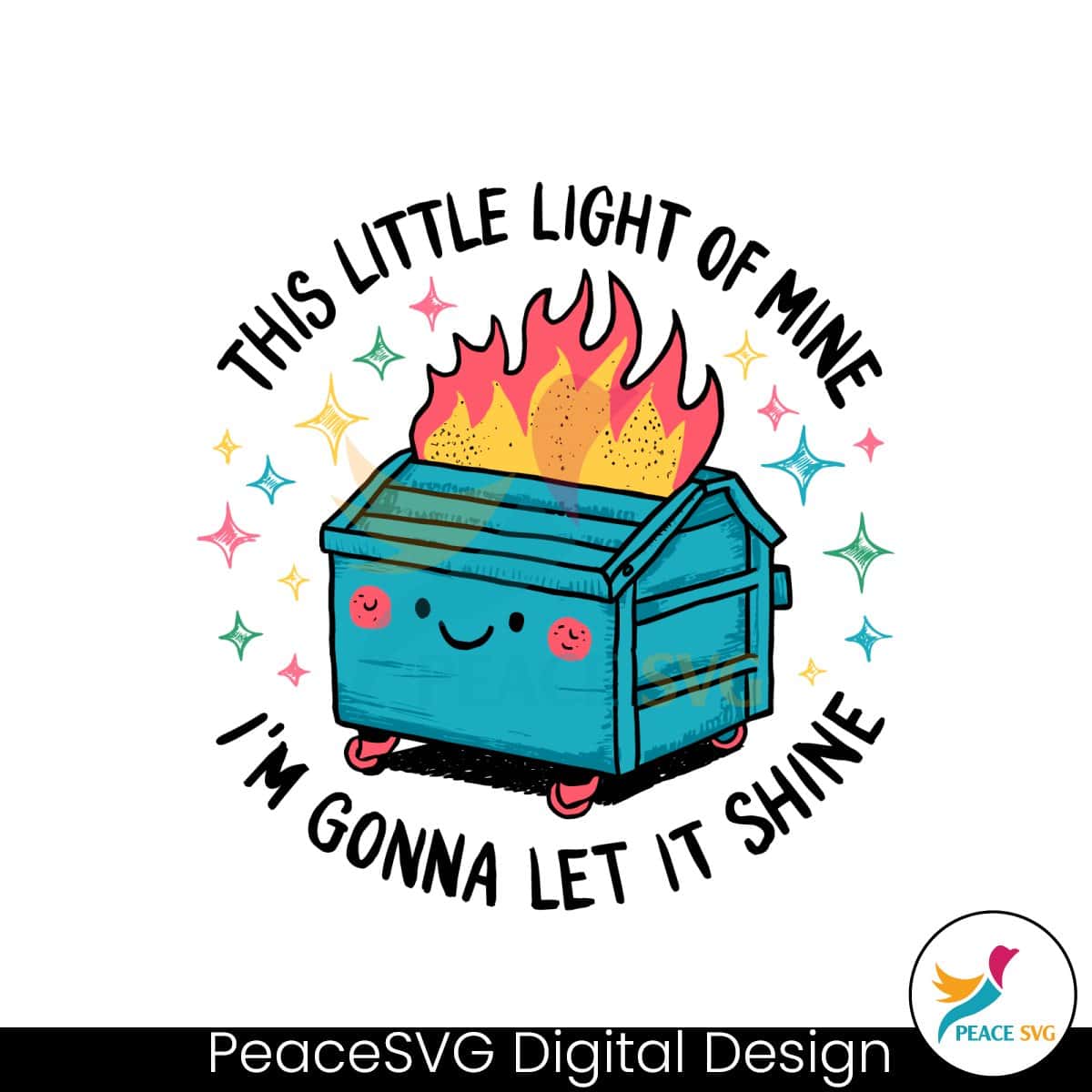 Groovy Little Light Of Mine Im Gonna Let It Shine SVG » PeaceSVG