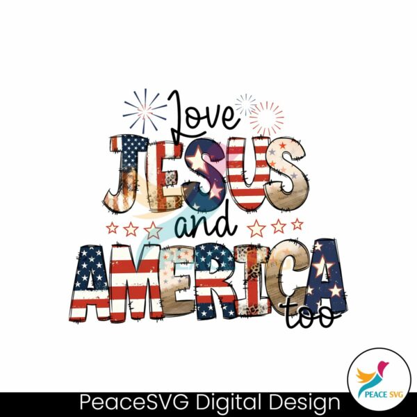 vintage-loves-jesus-and-america-too-christian-png