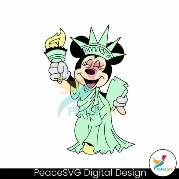 disney-minnie-statue-of-liberty-svg