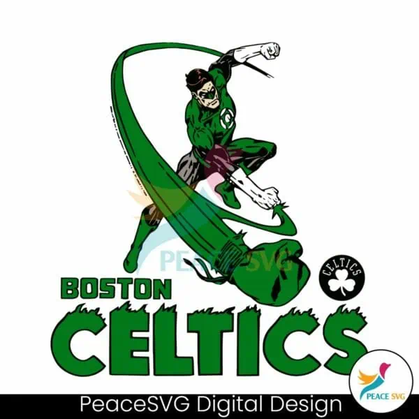 the-green-lantern-boston-celtics-comics-svg