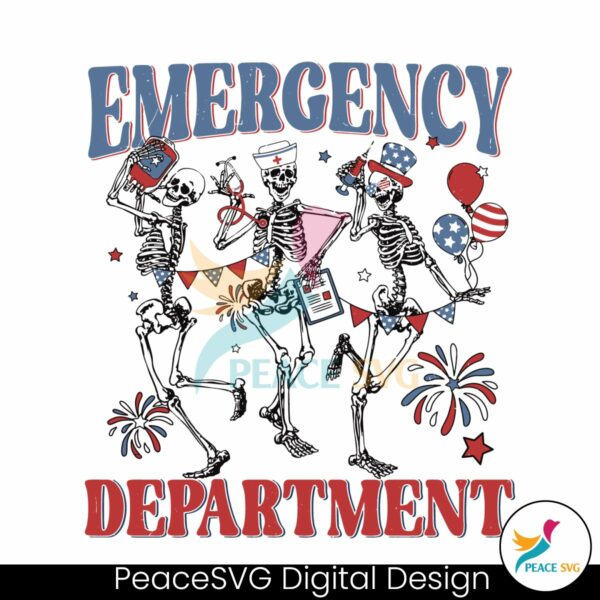 emergency-department-4th-of-july-skeleton-svg