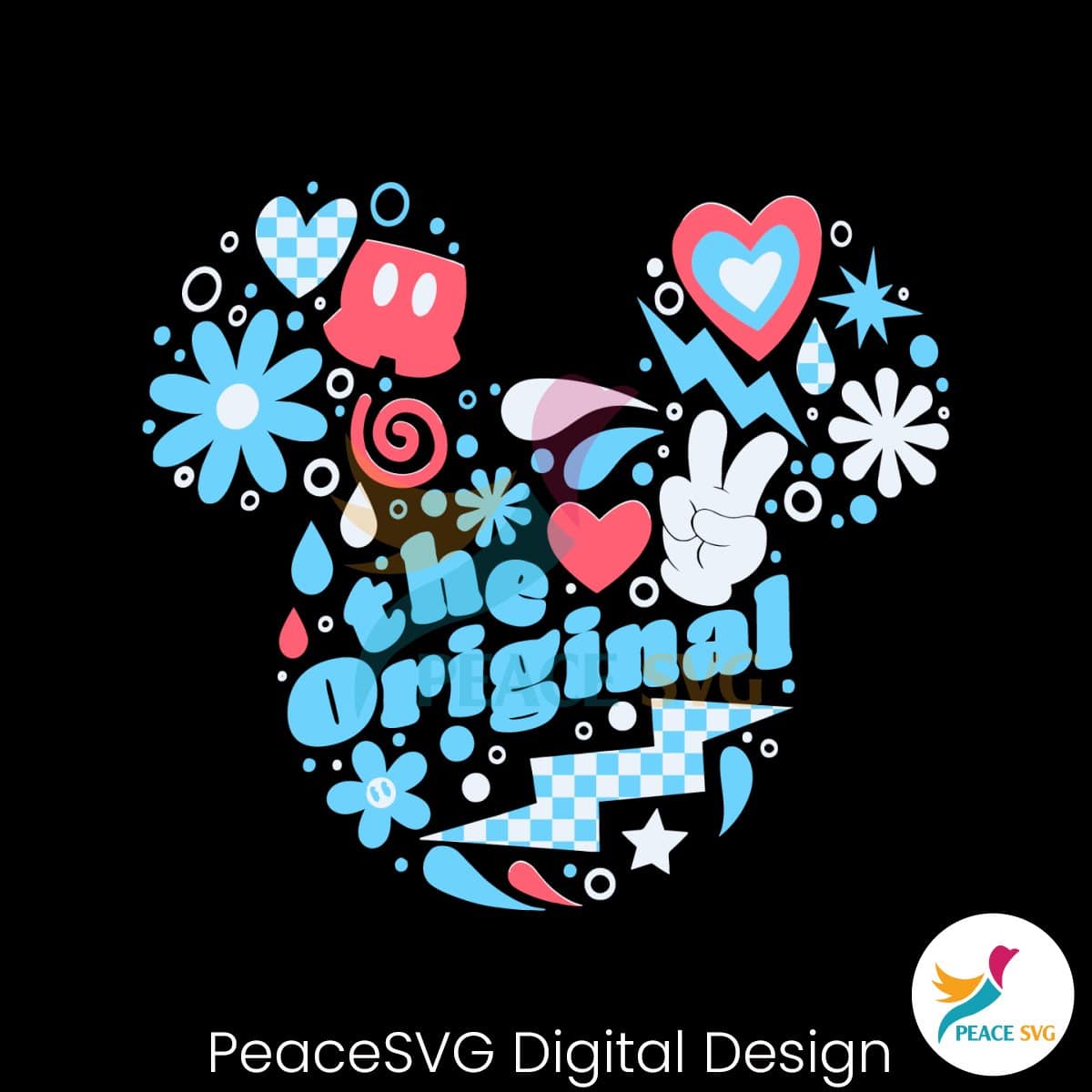 Mickey Mouse Icon The Original SVG » PeaceSVG