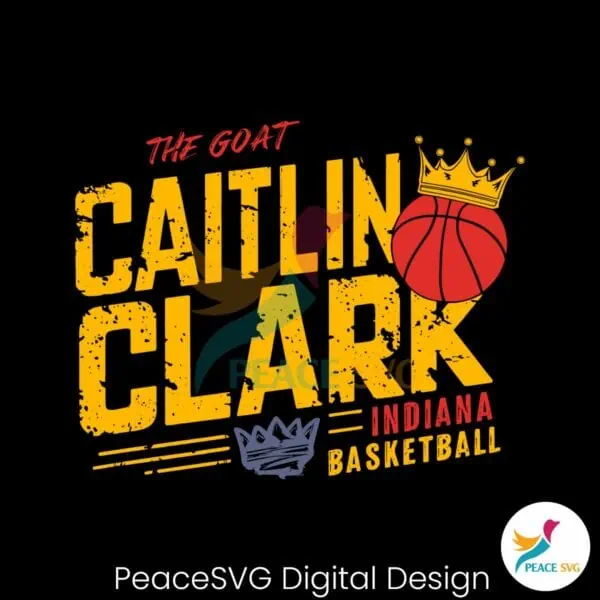 basketball-crown-the-goat-caitlin-clark-indiana-svg