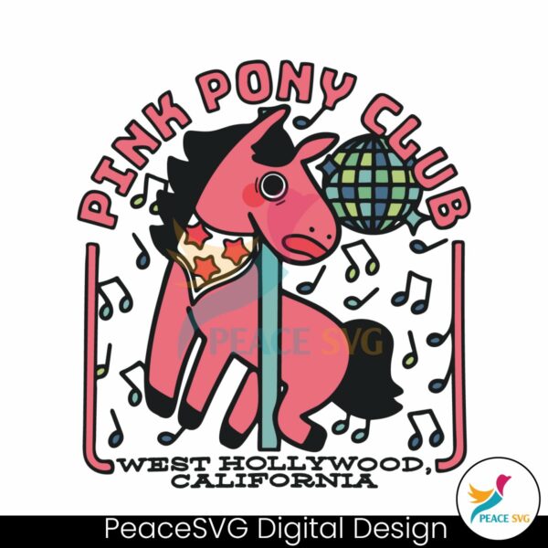pink-pony-club-west-hollywood-california-svg