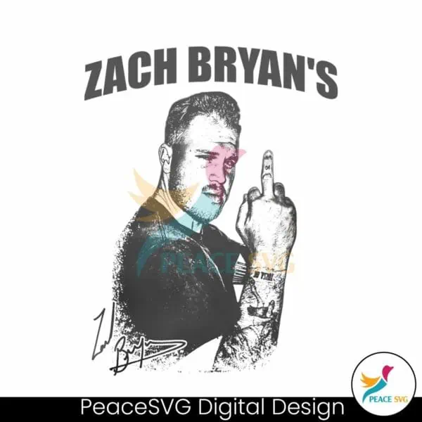 vintage-zach-bryan-funny-middle-finger-png