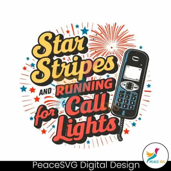 stars-stripes-and-running-for-call-lights-svg