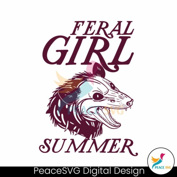feral-girl-summer-funny-raccoon-silhouette-svg
