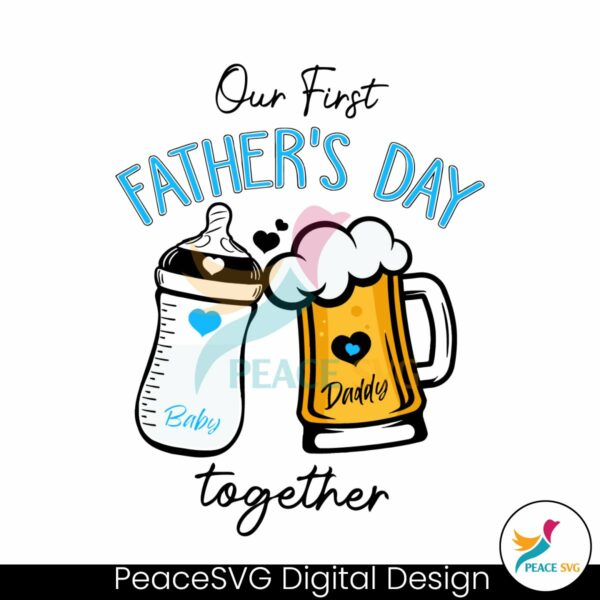 custom-matching-out-first-fathers-day-together-svg