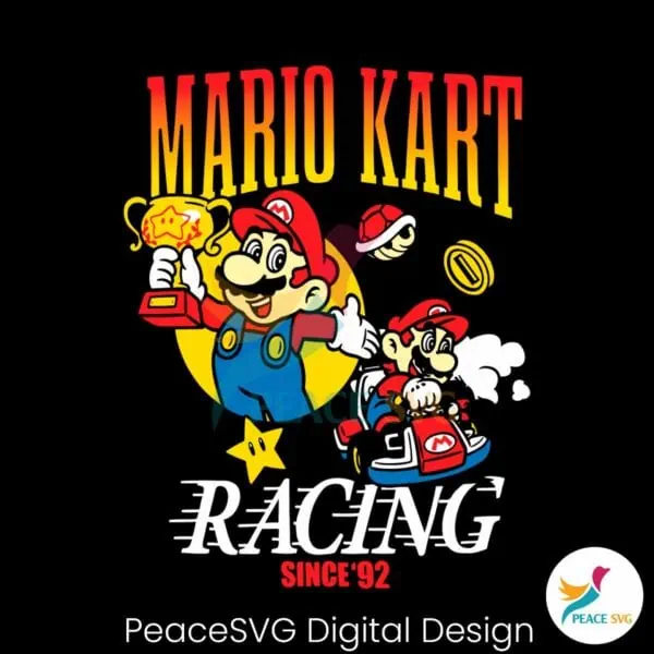 vintage-mario-kart-racing-since-92-svg