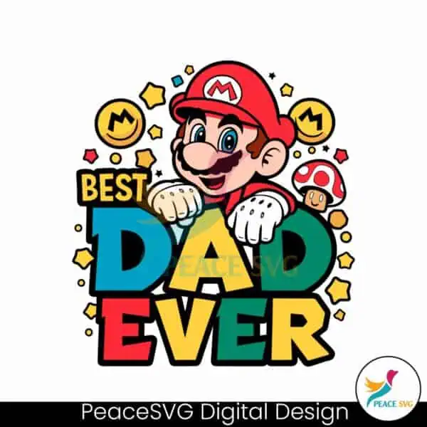 best-dad-ever-super-mario-svg