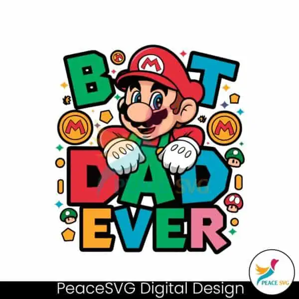 best-dad-ever-mario-dad-svg