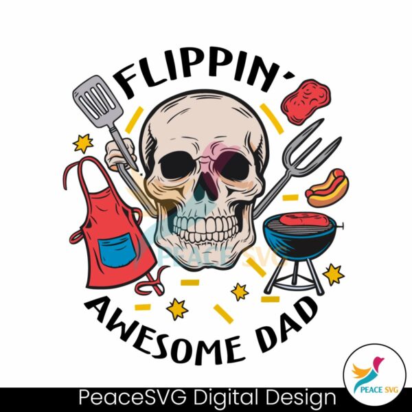 flippin-awesome-dad-funny-skull-png